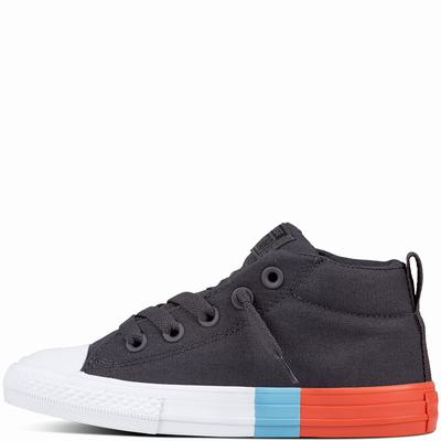 Converse Chuck Taylor All Star Street Tri-block Midsole High Tops Kids - Black/Light Shoes (603TOCBU)